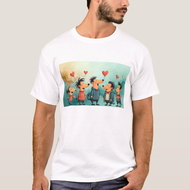 "Vibrant Sky Hues 10K Art Shirt |  (Front)