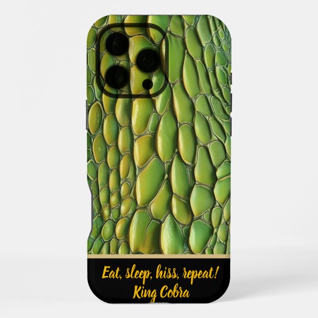 Vibrant snakeskin patterns in sunlight iPhone case (Back)