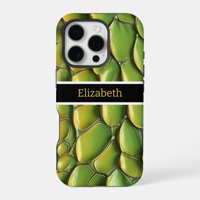 Vibrant snakeskin patterns in sunlight iPhone case (Back)