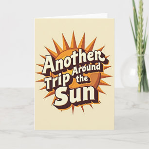 Vibrant Solar Birthday Card