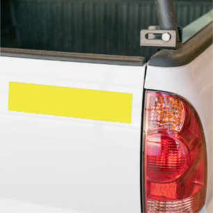 Vibrant Solid Yellow Background  Bumper Sticker