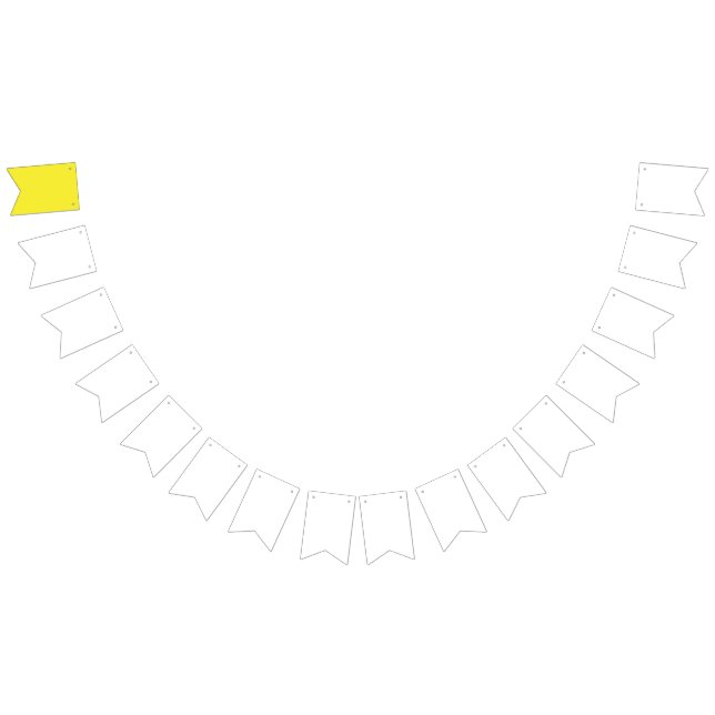 Vibrant Solid Yellow Background  Bunting (All)