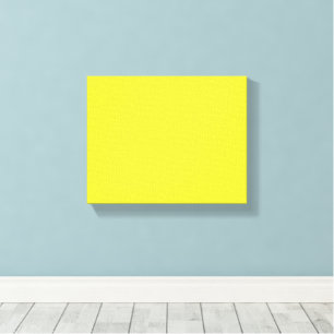 Vibrant Solid Yellow Background  Canvas Print
