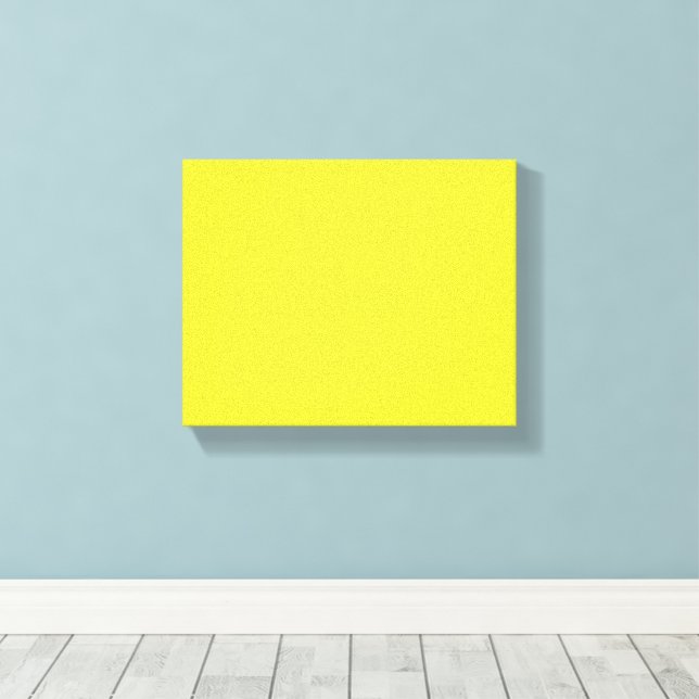 Vibrant Solid Yellow Background  Canvas Print (Insitu(Wood Floor))
