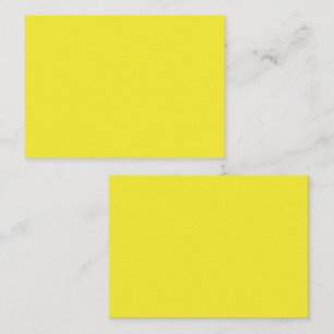 Vibrant Solid Yellow Background Card