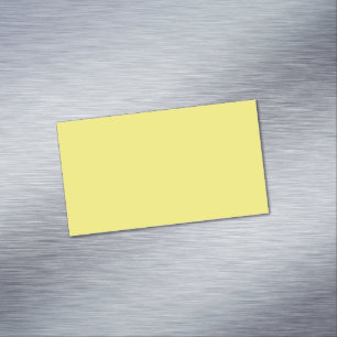 Vibrant Solid Yellow Background  Magnetic Business Card