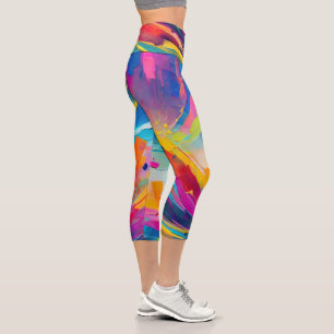 Vibrant Spectrum Capri Leggings