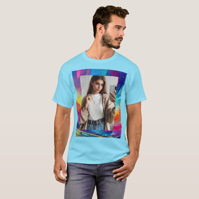 Vibrant Spectrum Customisable T-Shirt (Front Full)