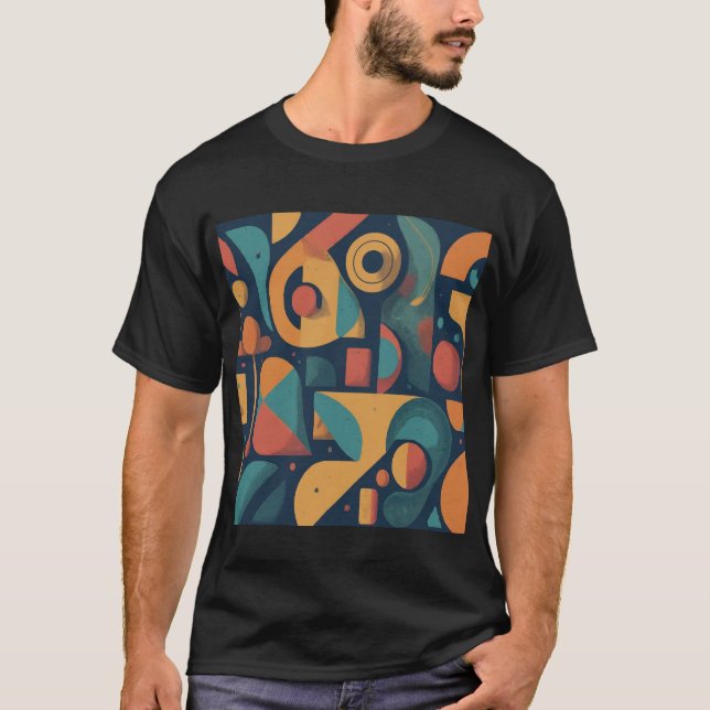 Vibrant Spectrum: Wearable Art T-Shirt (Front)