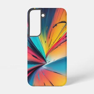 Vibrant Speed Burst Neon Abstract Energy Art Samsung Galaxy Case