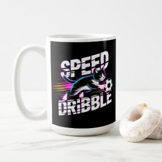 Vibrant Speed Dribble Cat Mug for cat lovers