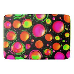 Vibrant Sphere Ballet Bath Mat