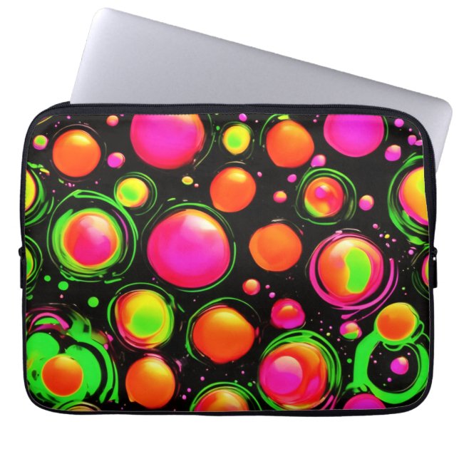 Vibrant Sphere Ballet Laptop Sleeve (Front)