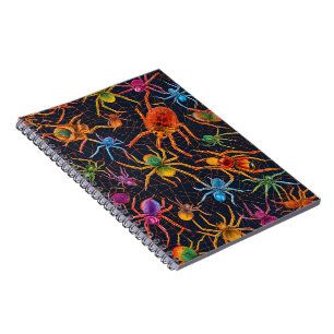 Vibrant Spider Web Notebook – Colourful Design