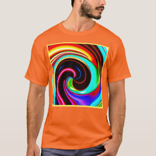 Vibrant Spiral Fantasy Pattern T-Shirt