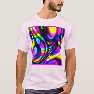 Vibrant Spiral Fantasy Pattern T-Shirt