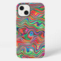 Vibrant Splash of Colour Contours Liquid Abstract