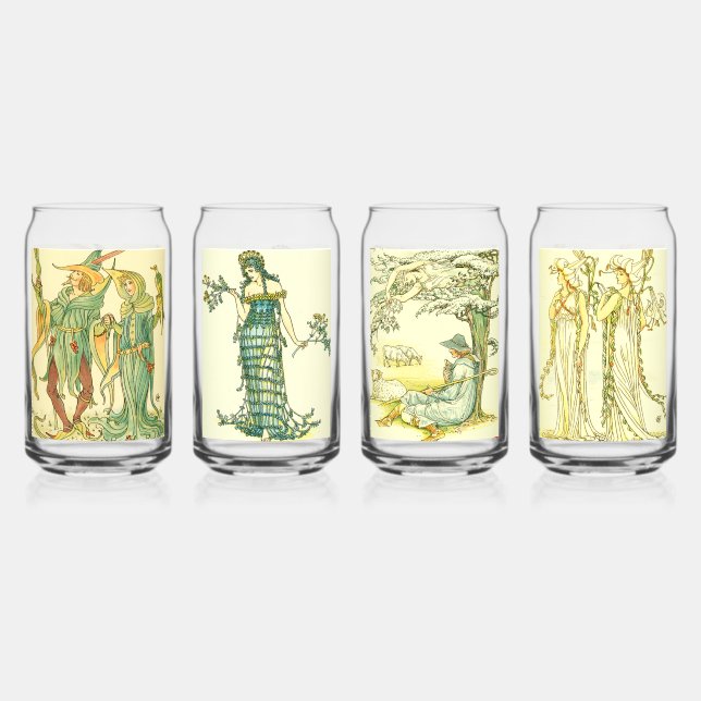 Vibrant Splash Water, Beverage Drinking Glasses (Front)