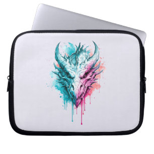Vibrant Splatter Dragon Laptop Sleeve