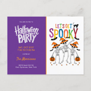 Vibrant Spooky Season Halloween Party Invitation