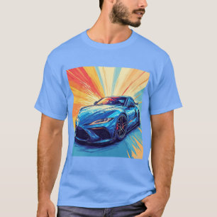 Vibrant Sports Car Illustration T-Shirt