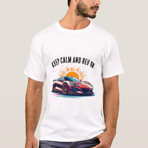 Vibrant Sports Car Illustration T-Shirt