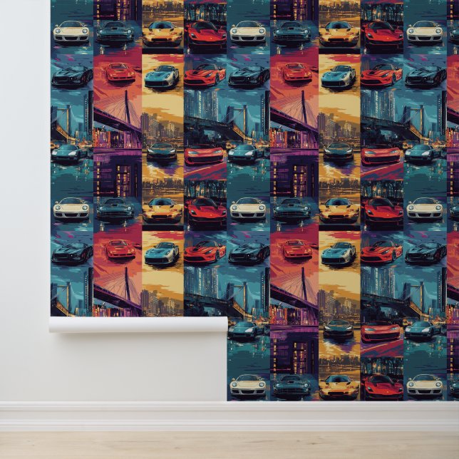 Vibrant sports car wallpaper for automotive fans (Application)