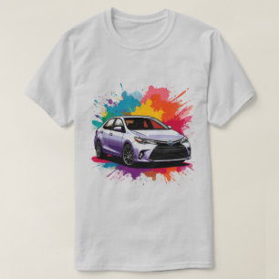 Vibrant Sports Car with Splash of Colours T-Shirt