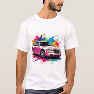 Vibrant Sports Car with Splash of Colours T-Shirt