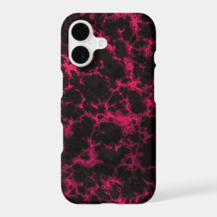 Vibrant Spotted Pink and Black Flames