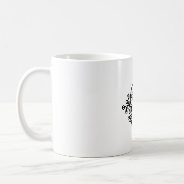 Vibrant Spring Floral Pattern | Colourful Nature B Coffee Mug (Left)