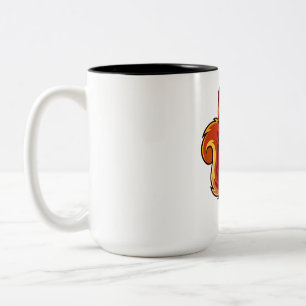 Vibrant Squirrel Mascot Cartoon Two-Tone Coffee Mug