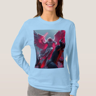 Vibrant St Michael Archangel Long Sleeve Womens T T-Shirt