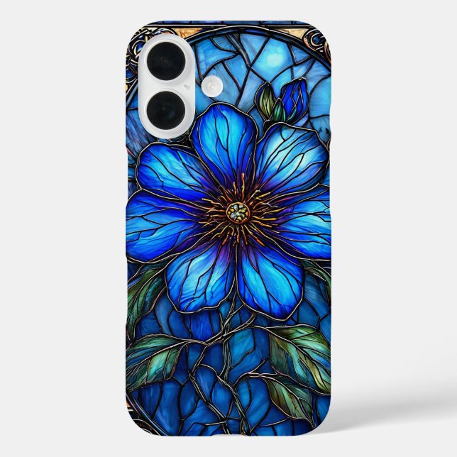 Vibrant stained glass flower Case-Mate iPhone case (Back)