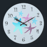 Vibrant Starfish Clock<br><div class="desc">Vibrant Starfish Clock.</div>