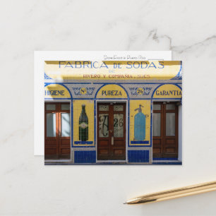 Vibrant Storefront in Puerto Rico Postcard