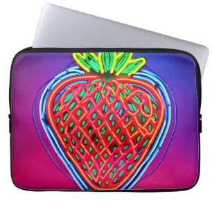 Vibrant Strawberry Neon! Laptop Sleeve