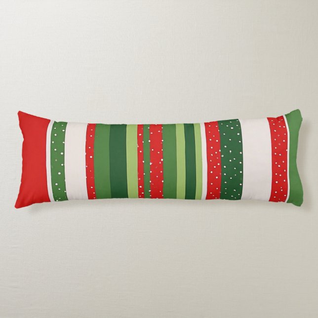Vibrant Striped Pattern Background Body Cushion (Front)