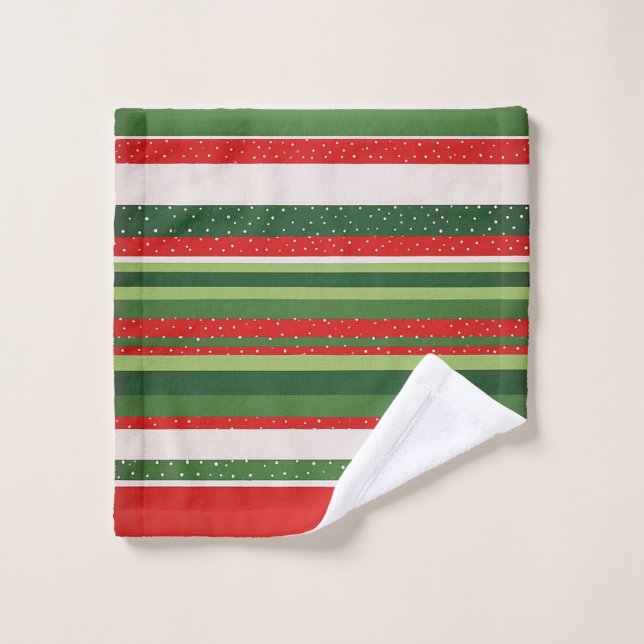 Vibrant Striped Pattern Background Wash Cloth (Wash Cloth)