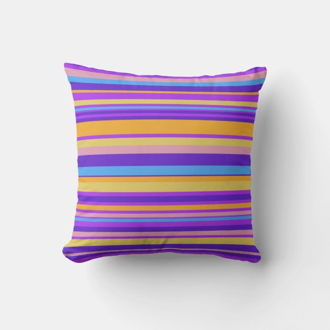 Vibrant Stripes Cushion (Front)