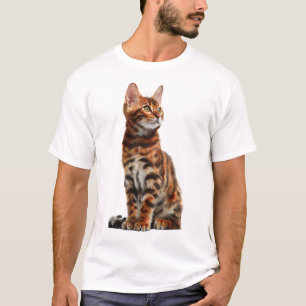 Vibrant Stylised Bengal Kitten Men T-Shirt