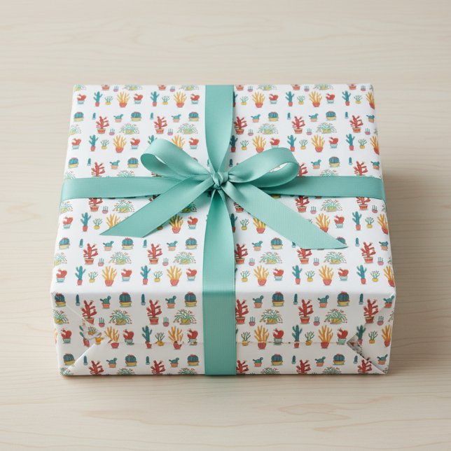  Vibrant Succulent and Cactus Wrapping Paper (Vibrant Succulent and Cactus Wrapping Paper)