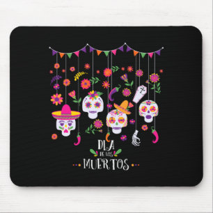 Vibrant Sugar Calavera Skulls Day Of Government Mouse Mat