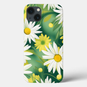 Vibrant Summer Daisies Pattern iPhone 13 Case