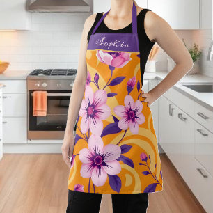 Vibrant Summer Florals-Dopamine Style Apron