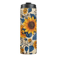 Vibrant Sunflower Dreams: Where Every Sip Blooms