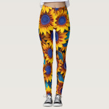 Vibrant Sunflower Leggings