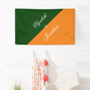 Vibrant Sunrise Minimalist Mix & Match Wedding Banner
