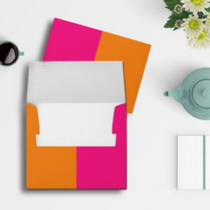 Vibrant Sunrise Minimalist Mix & Match Wedding Envelope