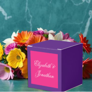 Vibrant Sunrise Minimalist Mix & Match Wedding Favour Box